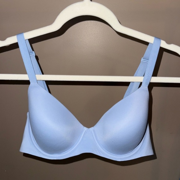 Aeri Smoothez Full Coverage Lightly Lined Bra in Eyelet Blue size 36 B - Picture 2 of 4